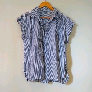 Cotton short sleeve button down